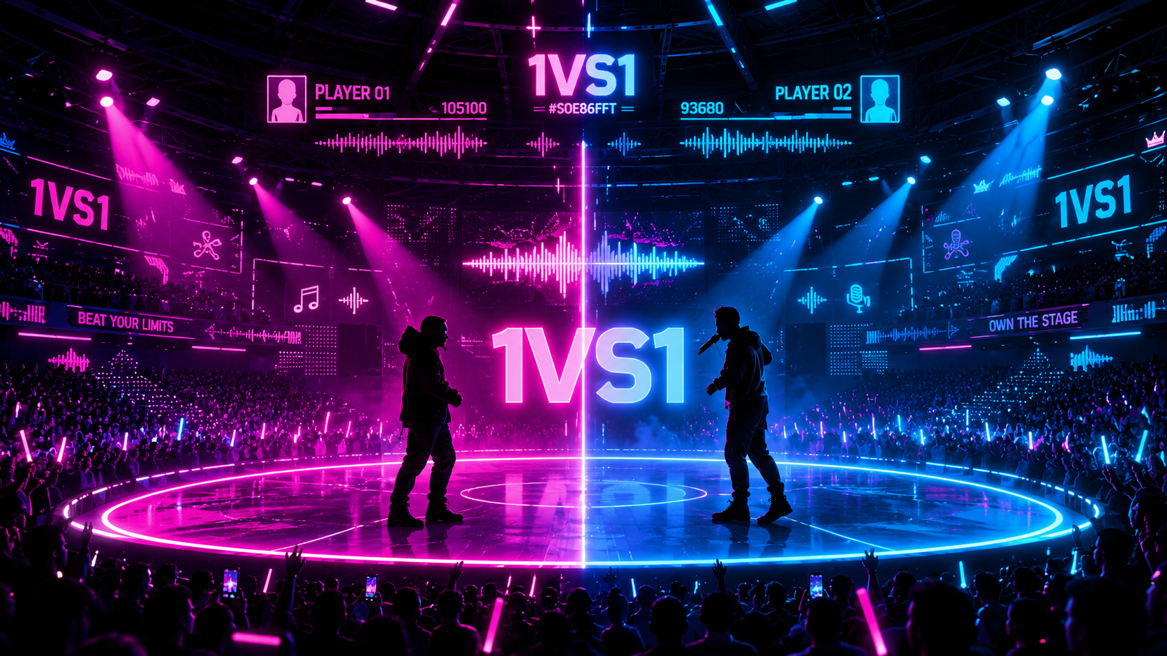 1v1 live music battle